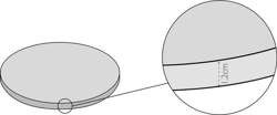 Podkład tortowy Srebrny okrągły, 1,2x25 cm, 1 szt